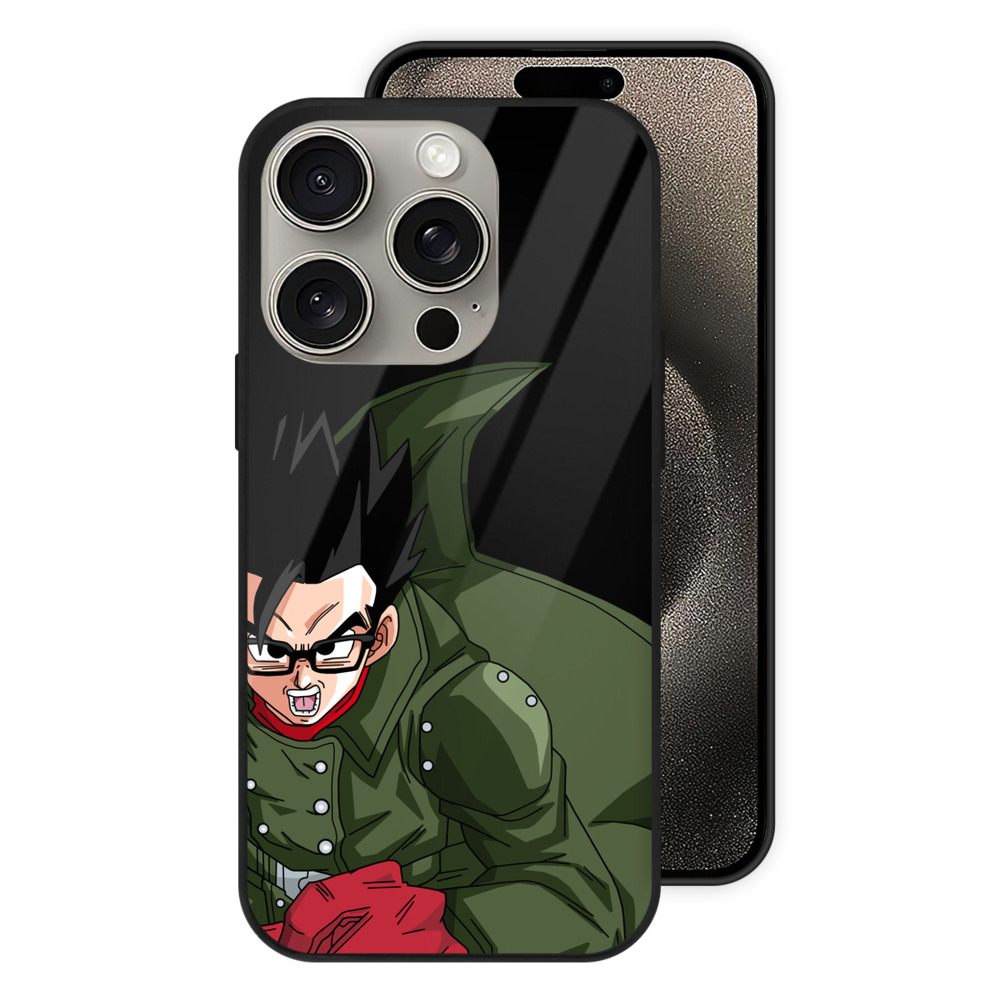 （画像用） ドラゴンボール 孫 悟飯（そんごはん）DRAGON BALL Son Gohan 【iPhone15Pro対応】スマホケース 耐衝撃＆黄変防止 背面ガラス