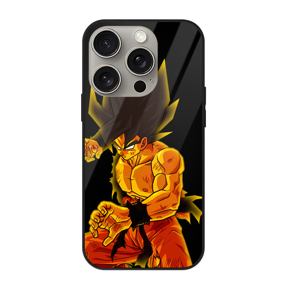 （画像用） ドラゴンボール 孫 悟飯（そんごはん）DRAGON BALL Son Gohan 【iPhone15Pro対応】スマホケース 耐衝撃＆黄変防止 背面ガラス