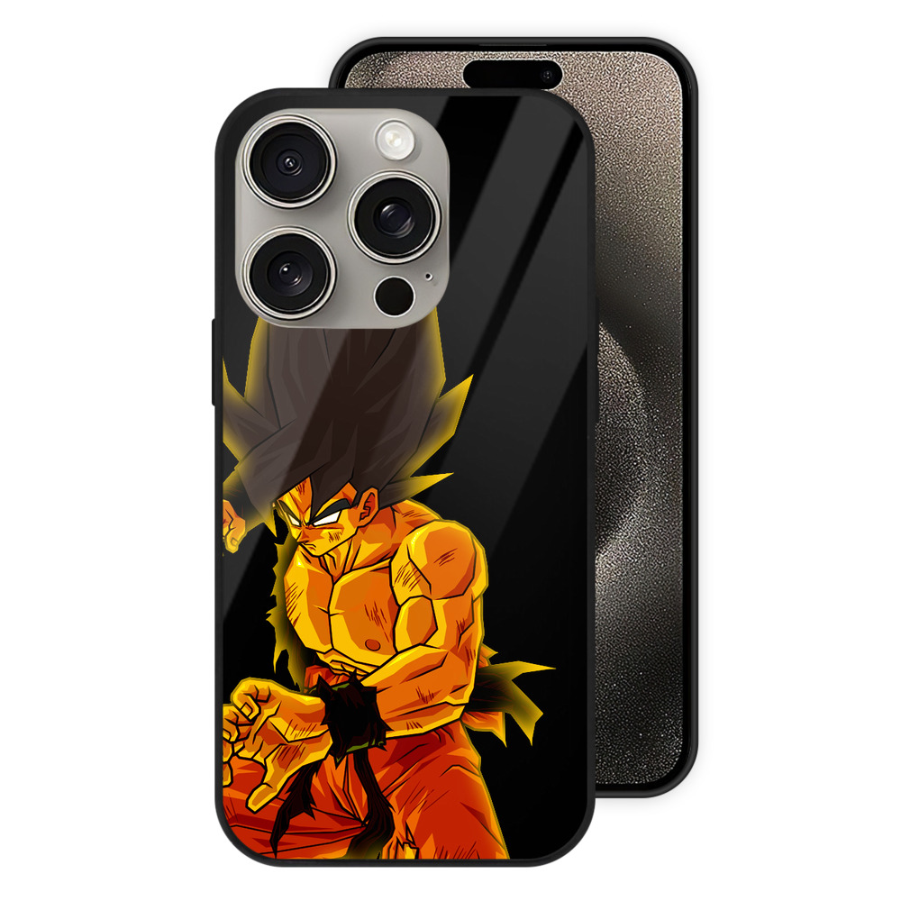 （画像用） ドラゴンボール 孫 悟飯（そんごはん）DRAGON BALL Son Gohan 【iPhone15Pro対応】スマホケース 耐衝撃＆黄変防止 背面ガラス