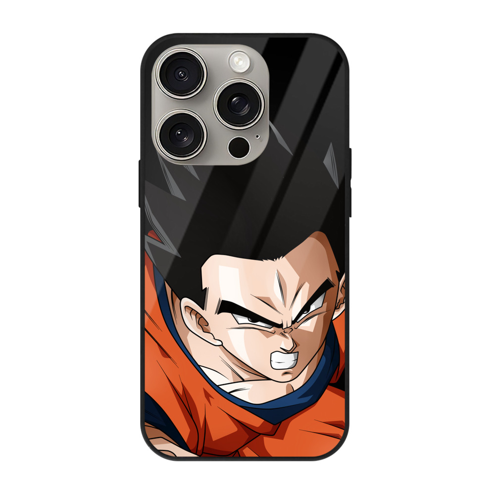 （画像用） ドラゴンボール 孫 悟飯（そんごはん）DRAGON BALL Son Gohan 【iPhone15Pro対応】スマホケース 耐衝撃＆黄変防止 背面ガラス