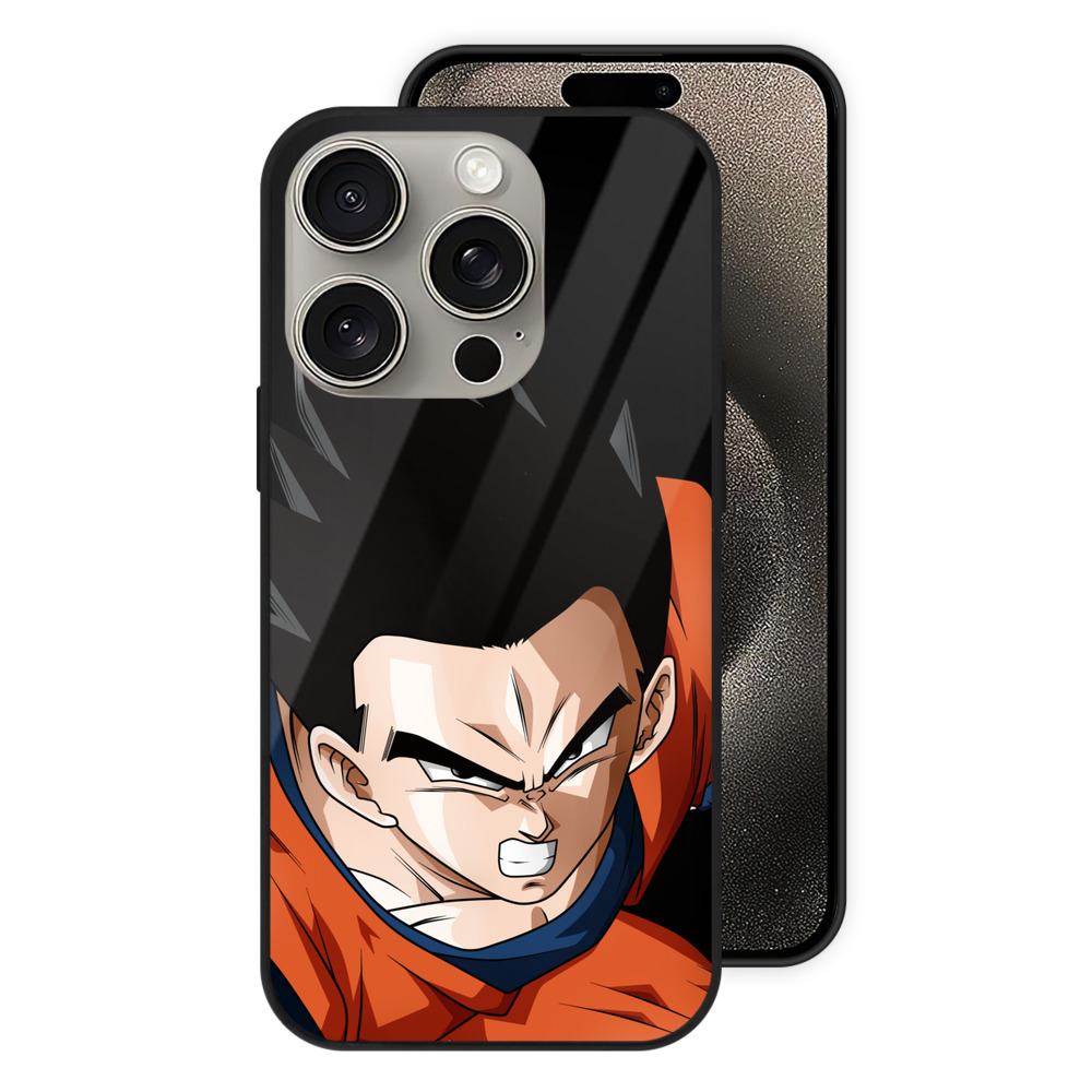 （画像用） ドラゴンボール 孫 悟飯（そんごはん）DRAGON BALL Son Gohan 【iPhone15Pro対応】スマホケース 耐衝撃＆黄変防止 背面ガラス