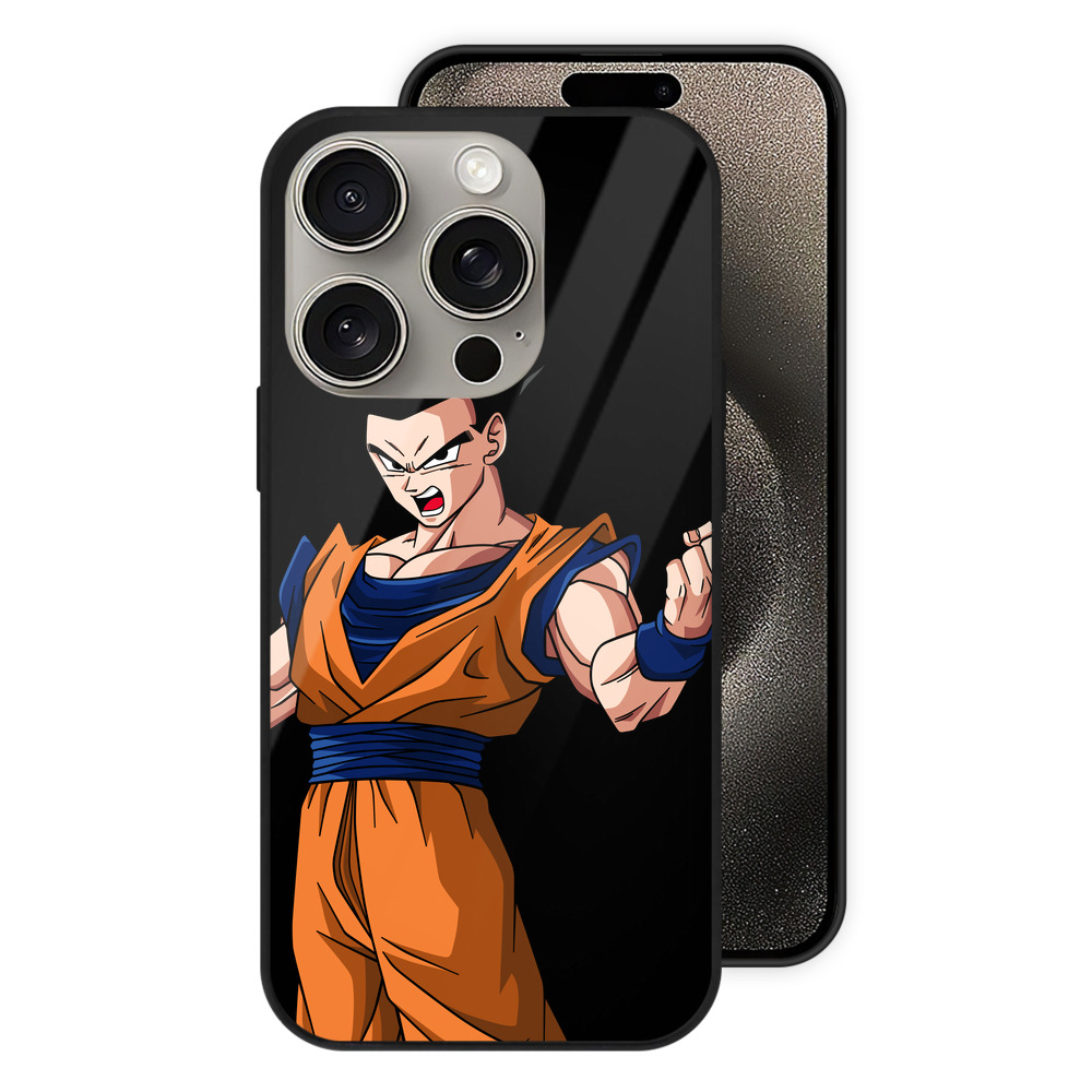 （画像用） ドラゴンボール 孫 悟飯（そんごはん）DRAGON BALL Son Gohan 【iPhone15Pro対応】スマホケース 耐衝撃＆黄変防止 背面ガラス