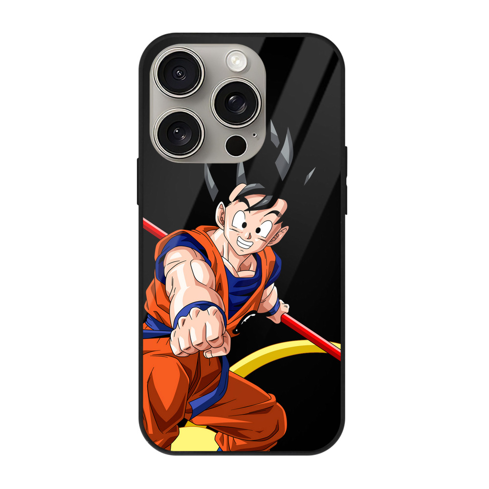 （画像用） ドラゴンボール 孫 悟飯（そんごはん）DRAGON BALL Son Gohan 【iPhone15Pro対応】スマホケース 耐衝撃＆黄変防止 背面ガラス