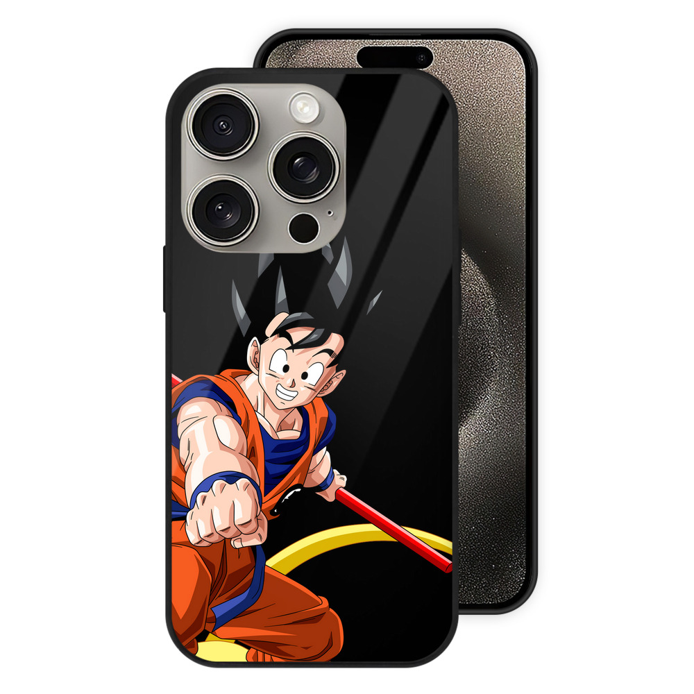 （画像用） ドラゴンボール 孫 悟飯（そんごはん）DRAGON BALL Son Gohan 【iPhone15Pro対応】スマホケース 耐衝撃＆黄変防止 背面ガラス