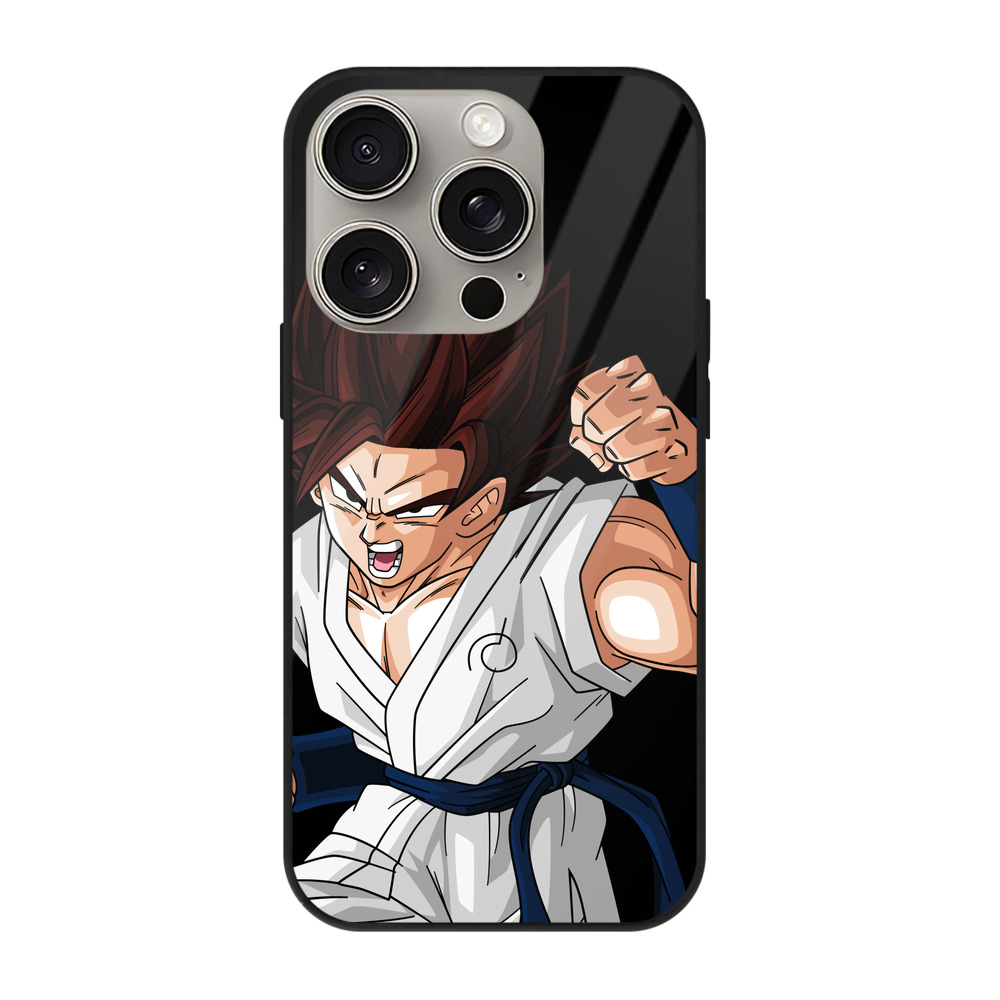 （画像用） ドラゴンボール 孫 悟飯（そんごはん）DRAGON BALL Son Gohan 【iPhone15Pro対応】スマホケース 耐衝撃＆黄変防止 背面ガラス