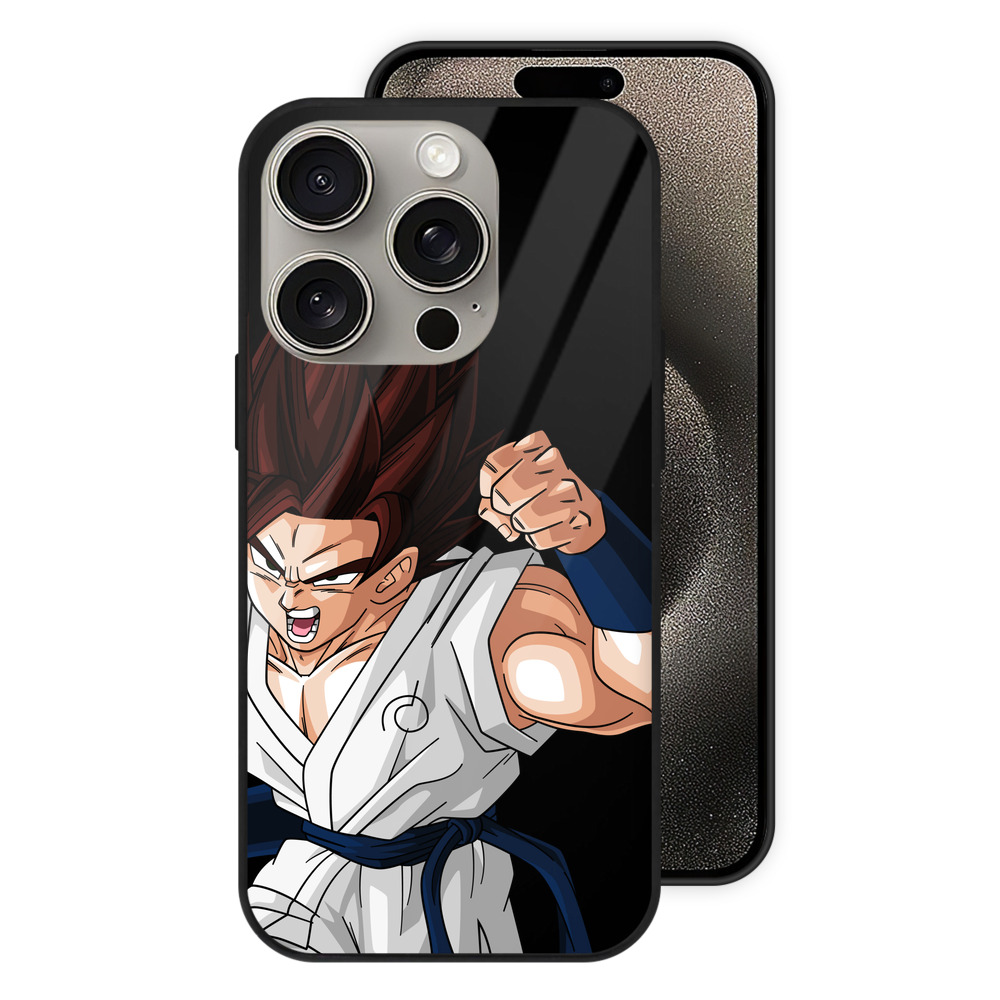 （画像用） ドラゴンボール 孫 悟飯（そんごはん）DRAGON BALL Son Gohan 【iPhone15Pro対応】スマホケース 耐衝撃＆黄変防止 背面ガラス