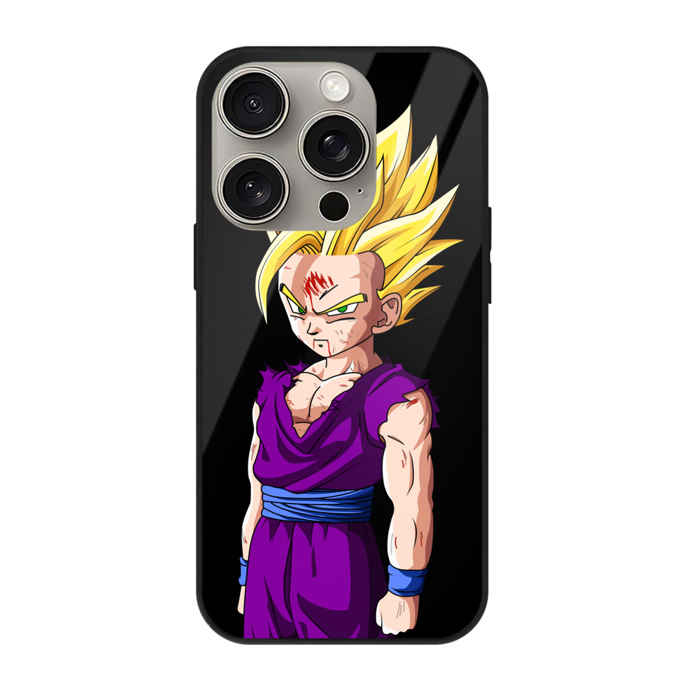 （画像用） ドラゴンボール 孫 悟飯（そんごはん）DRAGON BALL Son Gohan 【iPhone15Pro対応】スマホケース 耐衝撃＆黄変防止 背面ガラス