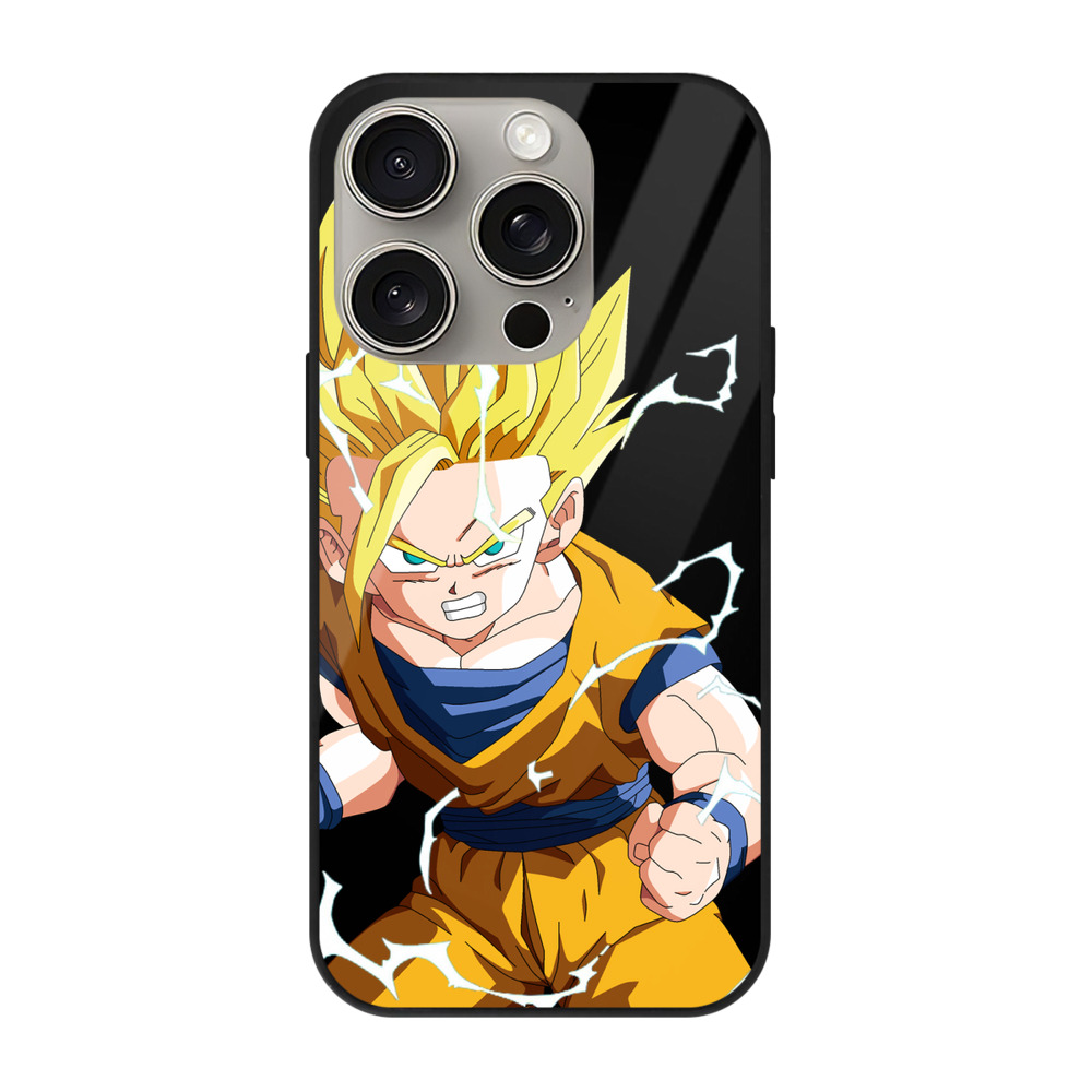 （画像用） ドラゴンボール 孫 悟飯（そんごはん）DRAGON BALL Son Gohan 【iPhone15Pro対応】スマホケース 耐衝撃＆黄変防止 背面ガラス