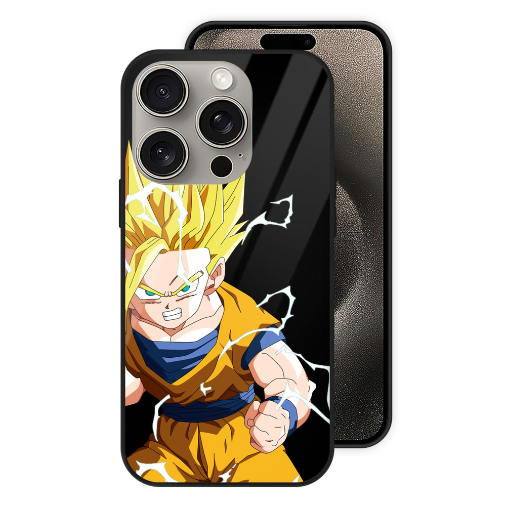 （画像用） ドラゴンボール 孫 悟飯（そんごはん）DRAGON BALL Son Gohan 【iPhone15Pro対応】スマホケース 耐衝撃＆黄変防止 背面ガラス