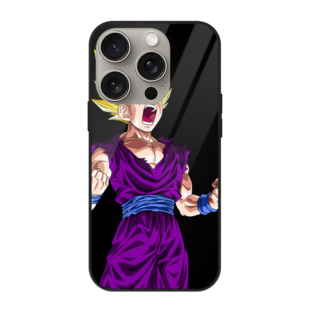 （画像用） ドラゴンボール 孫 悟飯（そんごはん）DRAGON BALL Son Gohan 【iPhone15Pro対応】スマホケース 耐衝撃＆黄変防止 背面ガラス