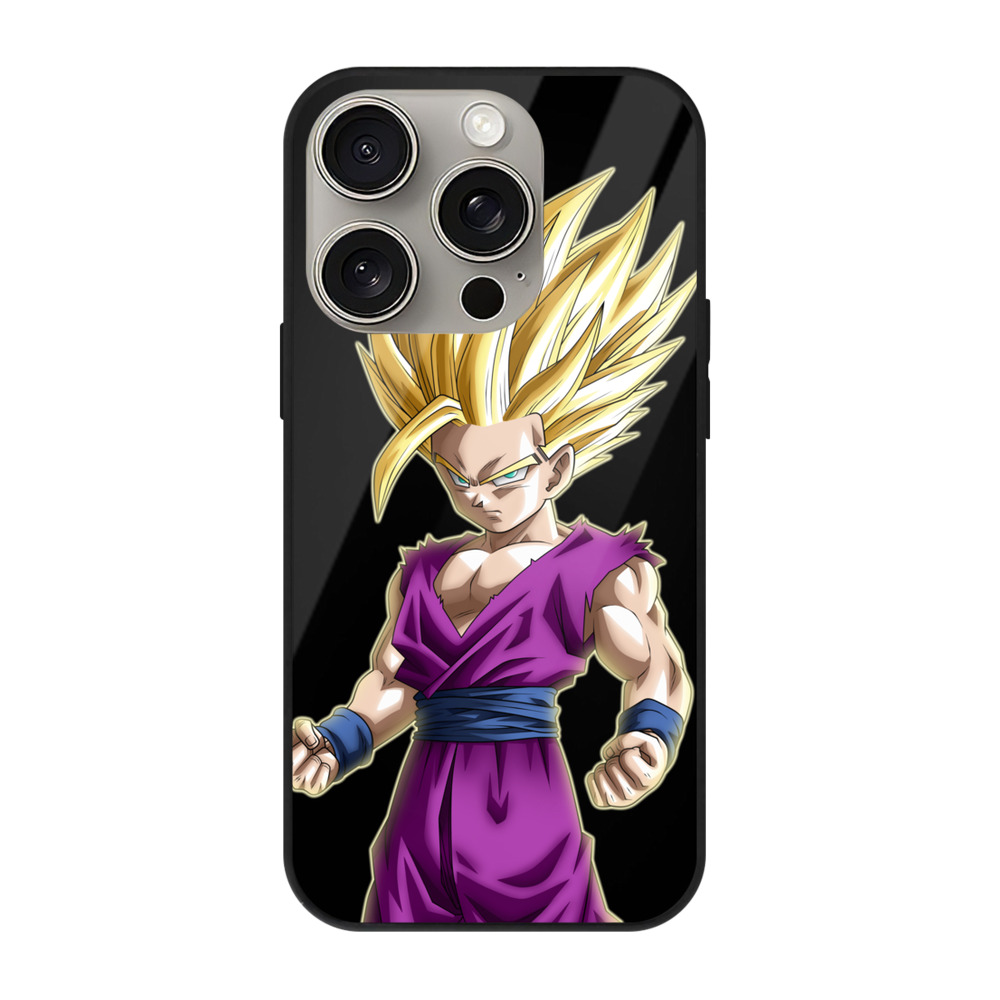 （画像用） ドラゴンボール 孫 悟飯（そんごはん）DRAGON BALL Son Gohan 【iPhone15Pro対応】スマホケース 耐衝撃＆黄変防止 背面ガラス