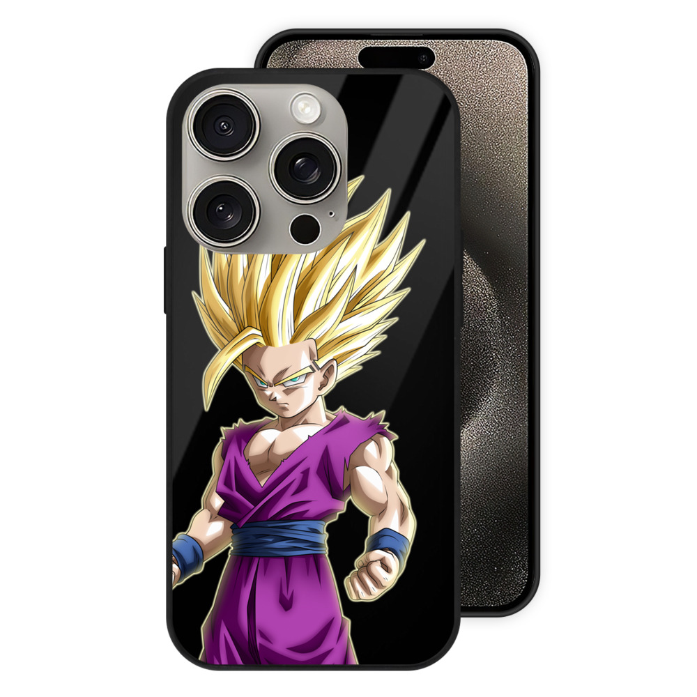 （画像用） ドラゴンボール 孫 悟飯（そんごはん）DRAGON BALL Son Gohan 【iPhone15Pro対応】スマホケース 耐衝撃＆黄変防止 背面ガラス