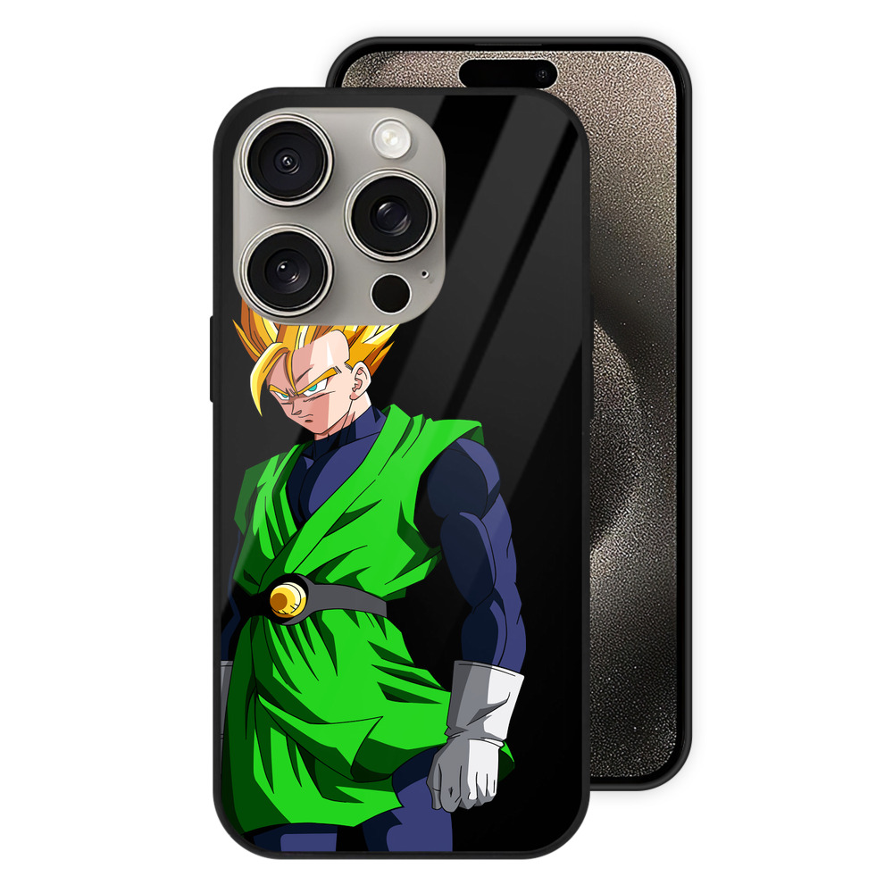 （画像用） ドラゴンボール 孫 悟飯（そんごはん）DRAGON BALL Son Gohan 【iPhone15Pro対応】スマホケース 耐衝撃＆黄変防止 背面ガラス