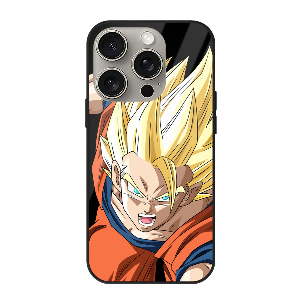 （画像用） ドラゴンボール 孫 悟飯（そんごはん）DRAGON BALL Son Gohan 【iPhone15Pro対応】スマホケース 耐衝撃＆黄変防止 背面ガラス