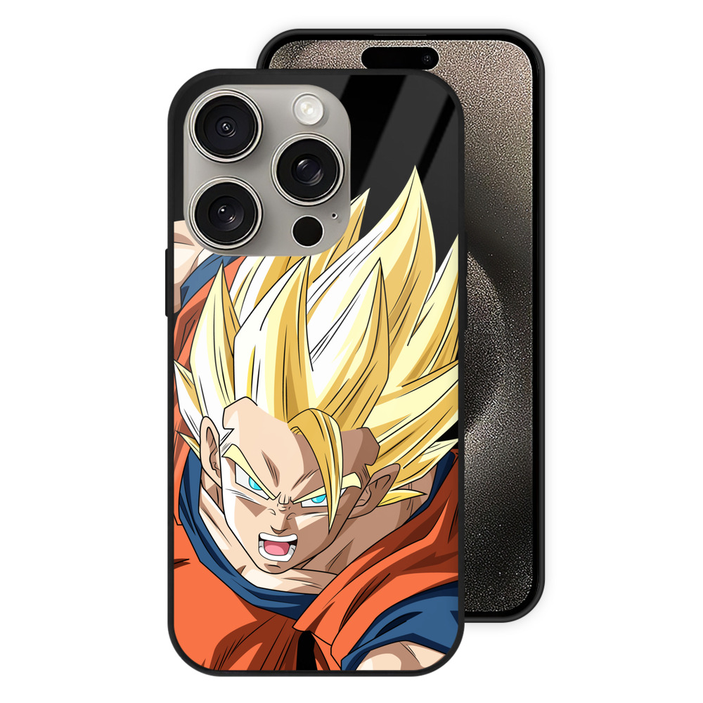 （画像用） ドラゴンボール 孫 悟飯（そんごはん）DRAGON BALL Son Gohan 【iPhone15Pro対応】スマホケース 耐衝撃＆黄変防止 背面ガラス