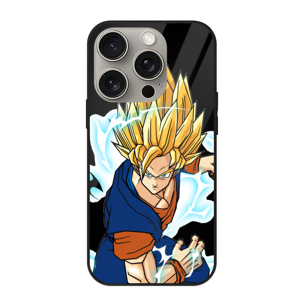 （画像用） ドラゴンボール 孫 悟飯（そんごはん）DRAGON BALL Son Gohan 【iPhone15Pro対応】スマホケース 耐衝撃＆黄変防止 背面ガラス