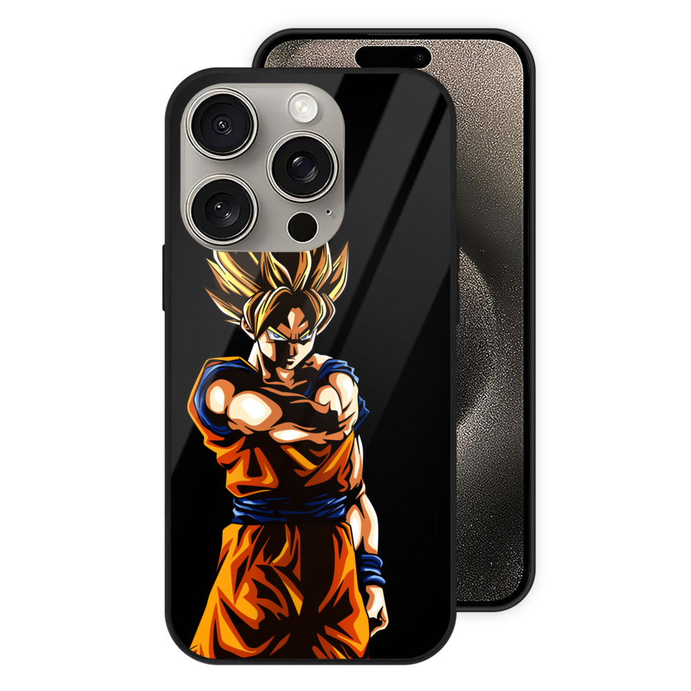 （画像用） ドラゴンボール 孫 悟飯（そんごはん）DRAGON BALL Son Gohan 【iPhone15Pro対応】スマホケース 耐衝撃＆黄変防止 背面ガラス