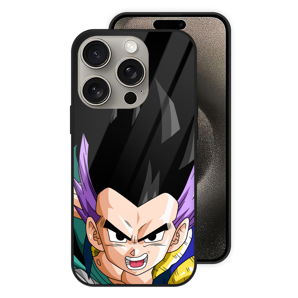 （画像用） ドラゴンボール 孫 悟飯（そんごはん）DRAGON BALL Son Gohan 【iPhone15Pro対応】スマホケース 耐衝撃＆黄変防止 背面ガラス