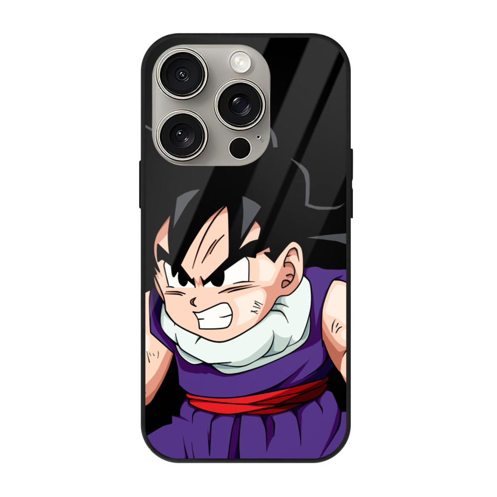 （画像用） ドラゴンボール 孫 悟飯（そんごはん）DRAGON BALL Son Gohan 【iPhone15Pro対応】スマホケース 耐衝撃＆黄変防止 背面ガラス