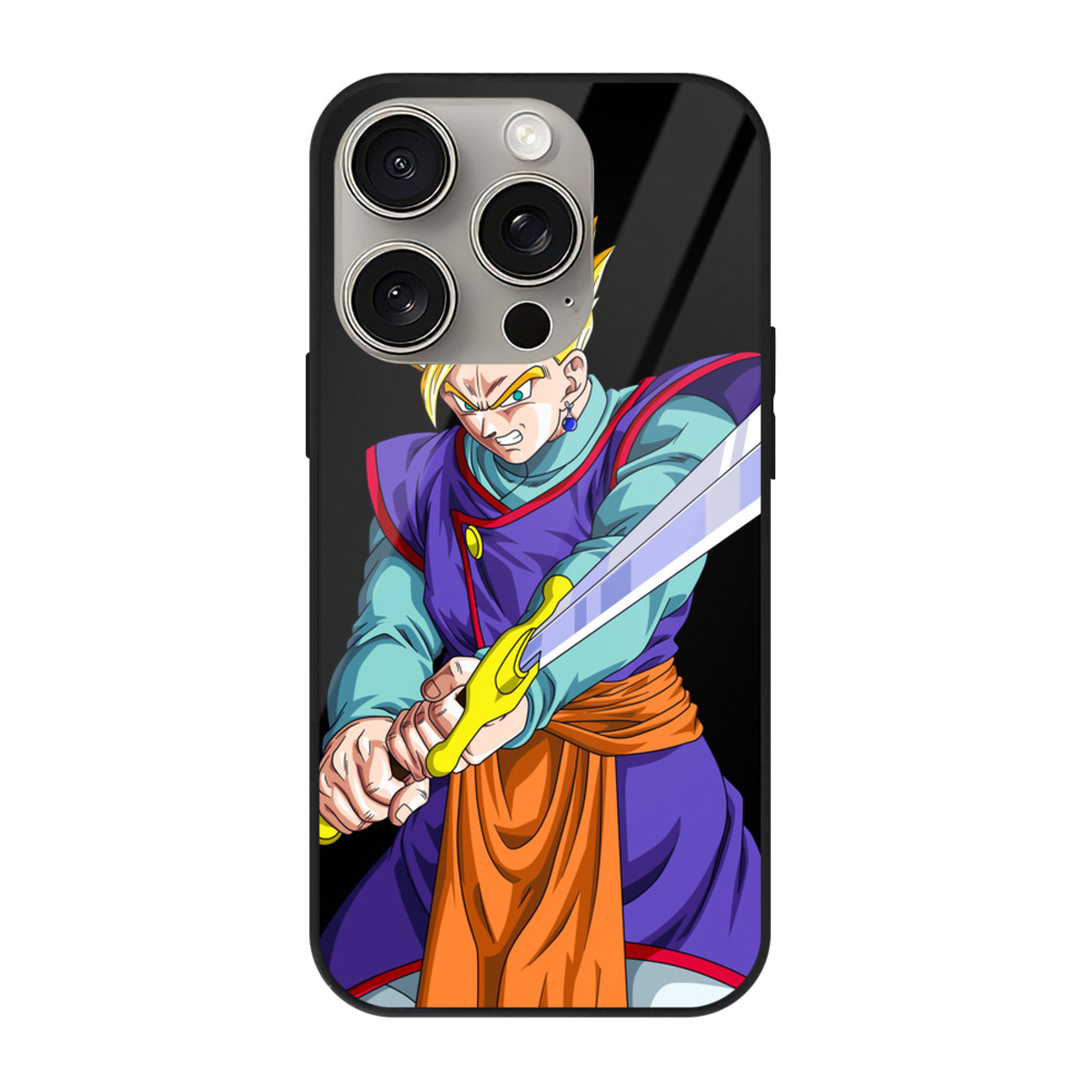 （画像用） ドラゴンボール 孫 悟飯（そんごはん）DRAGON BALL Son Gohan 【iPhone15Pro対応】スマホケース 耐衝撃＆黄変防止 背面ガラス