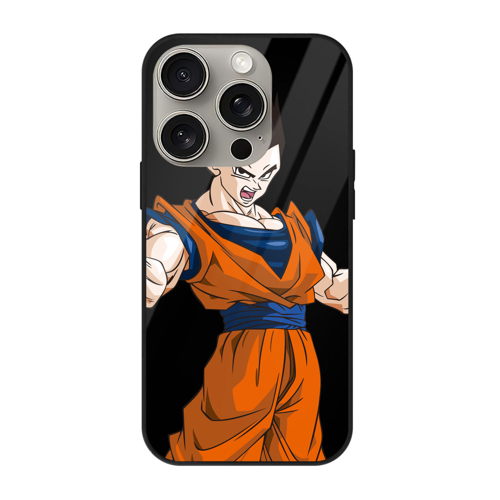 （画像用） ドラゴンボール 孫 悟飯（そんごはん）DRAGON BALL Son Gohan 【iPhone15Pro対応】スマホケース 耐衝撃＆黄変防止 背面ガラス