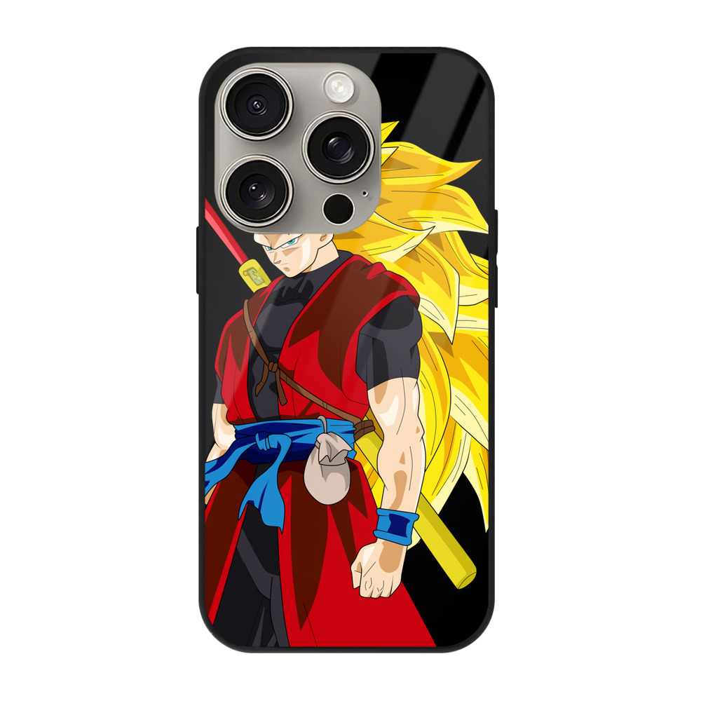 （画像用） ドラゴンボール トランクス（Torankusu）DRAGON BALL Trunks 【iPhone15Pro対応】スマホケース 耐衝撃＆黄変防止 背面ガラス