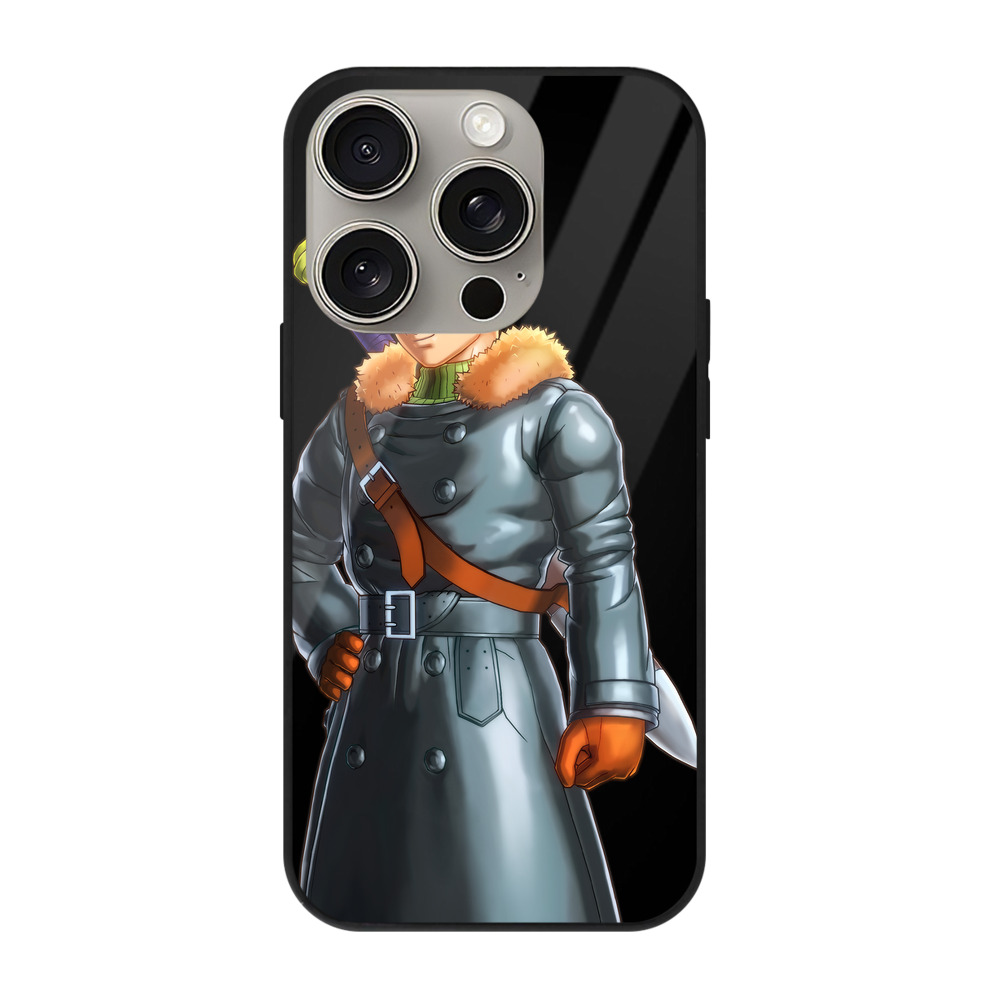 （画像用） ドラゴンボール トランクス（Torankusu）DRAGON BALL Trunks 【iPhone15Pro対応】スマホケース 耐衝撃＆黄変防止 背面ガラス