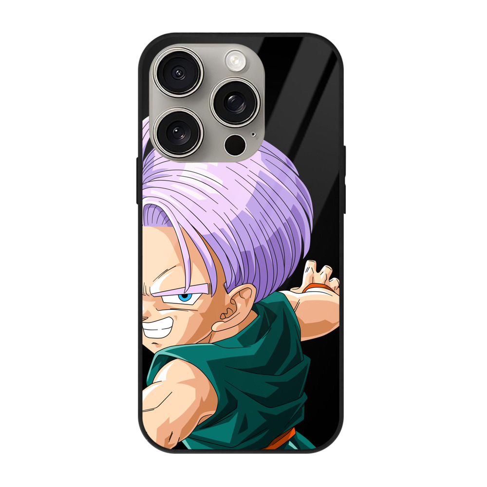 （画像用） ドラゴンボール トランクス（Torankusu）DRAGON BALL Trunks 【iPhone15Pro対応】スマホケース 耐衝撃＆黄変防止 背面ガラス
