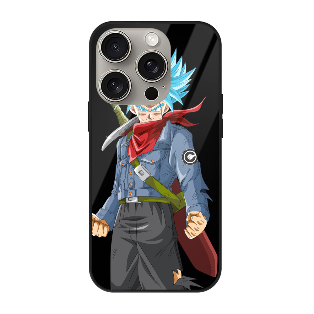 （画像用） ドラゴンボール トランクス（Torankusu）DRAGON BALL Trunks 【iPhone15Pro対応】スマホケース 耐衝撃＆黄変防止 背面ガラス