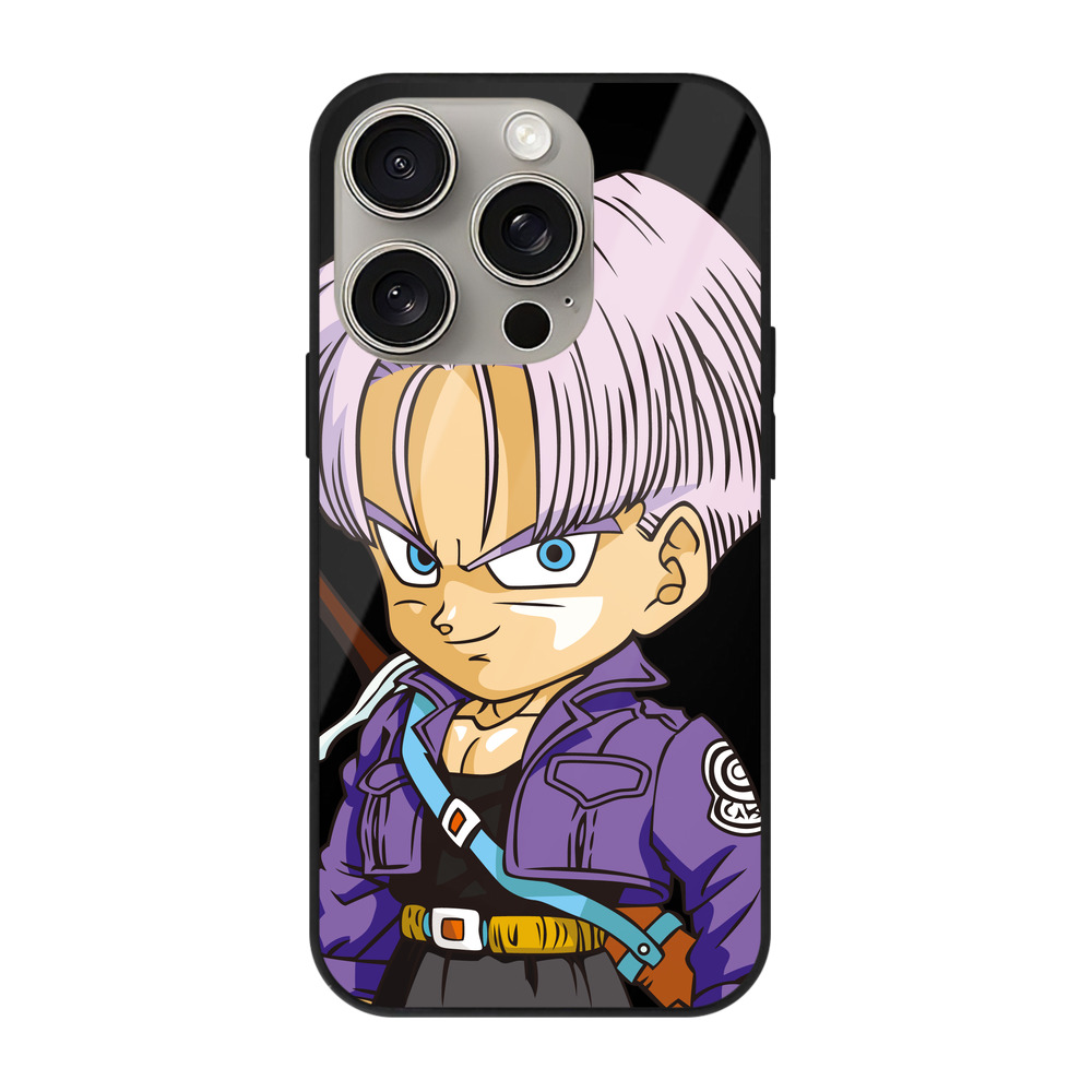 （画像用） ドラゴンボール トランクス（Torankusu）DRAGON BALL Trunks 【iPhone15Pro対応】スマホケース 耐衝撃＆黄変防止 背面ガラス