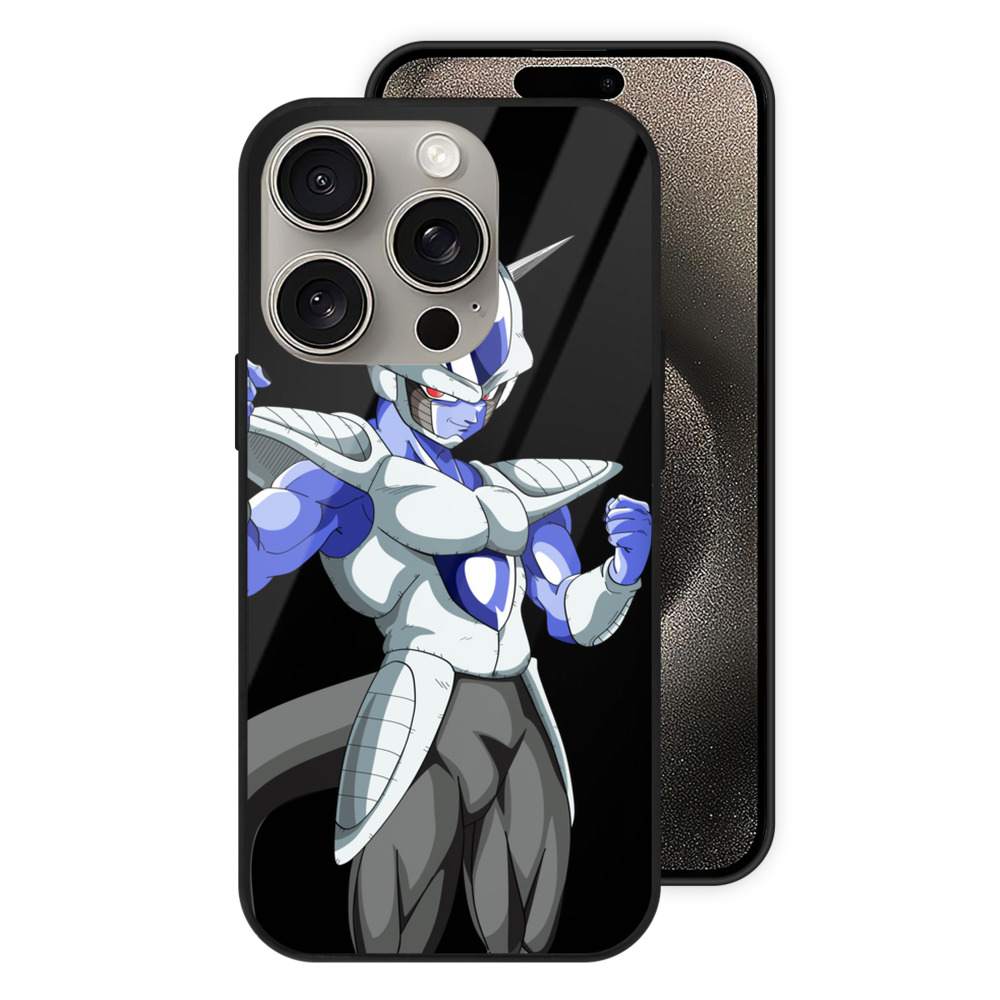 （画像用） ドラゴンボール フリーザ DRAGON BALL Frieza 【iPhone15Pro対応】スマホケース 耐衝撃＆黄変防止 背面ガラス