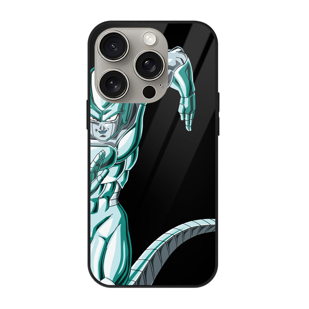 （画像用） ドラゴンボール フリーザ DRAGON BALL Frieza 【iPhone15Pro対応】スマホケース 耐衝撃＆黄変防止 背面ガラス