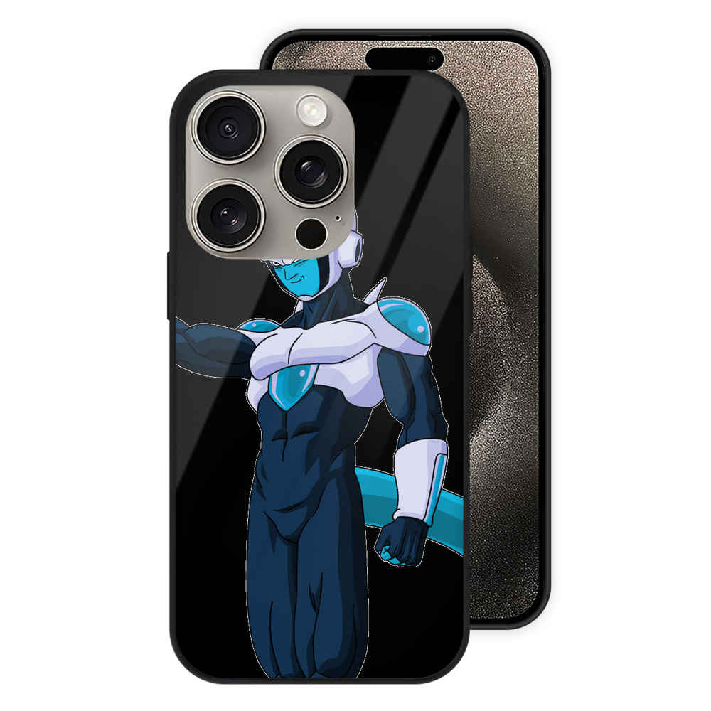 （画像用） ドラゴンボール フリーザ DRAGON BALL Frieza 【iPhone15Pro対応】スマホケース 耐衝撃＆黄変防止 背面ガラス