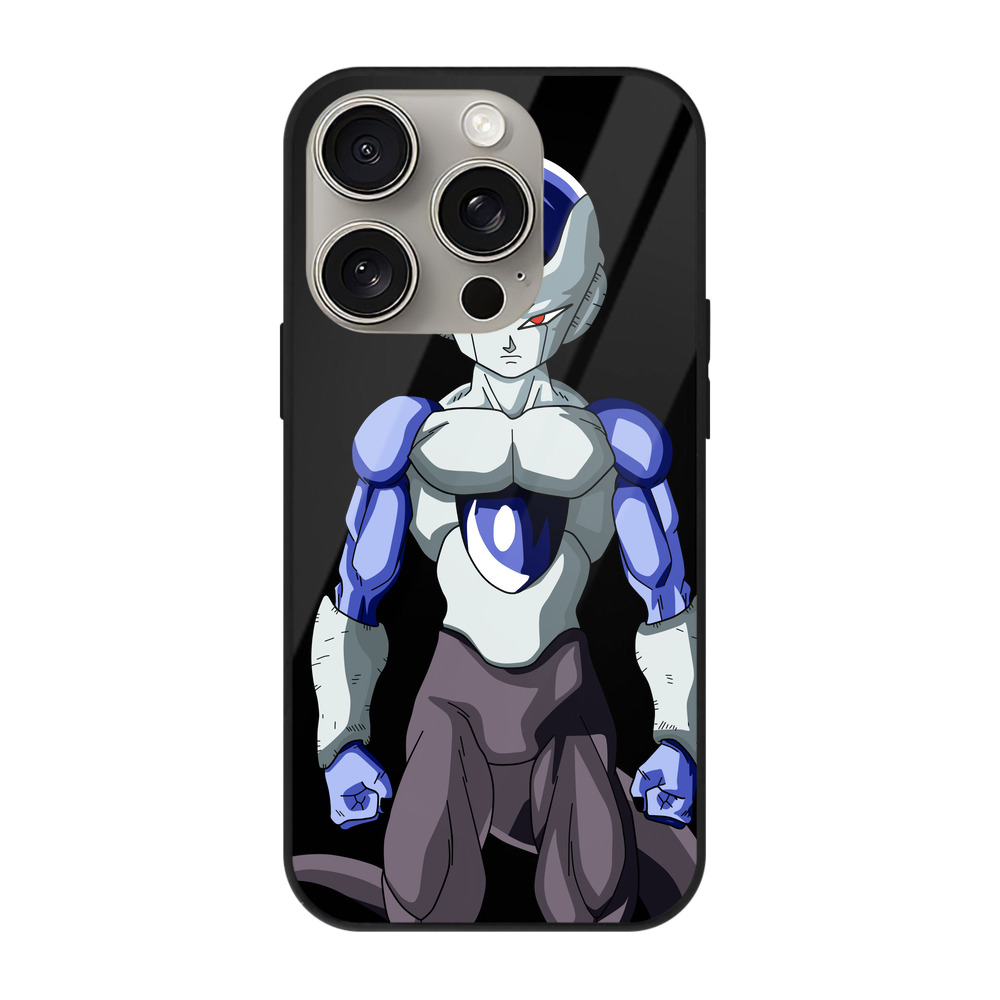（画像用） ドラゴンボール フリーザ DRAGON BALL Frieza 【iPhone15Pro対応】スマホケース 耐衝撃＆黄変防止 背面ガラス