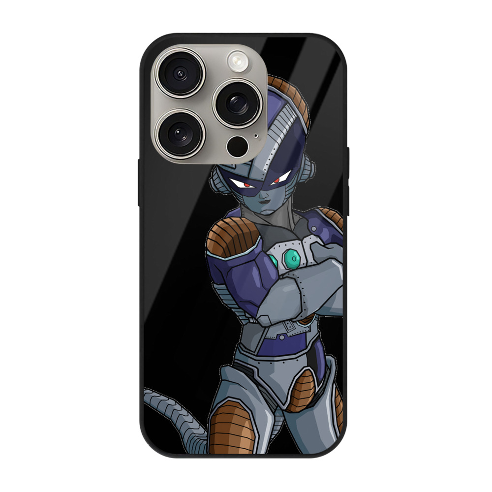（画像用） ドラゴンボール フリーザ DRAGON BALL Frieza 【iPhone15Pro対応】スマホケース 耐衝撃＆黄変防止 背面ガラス