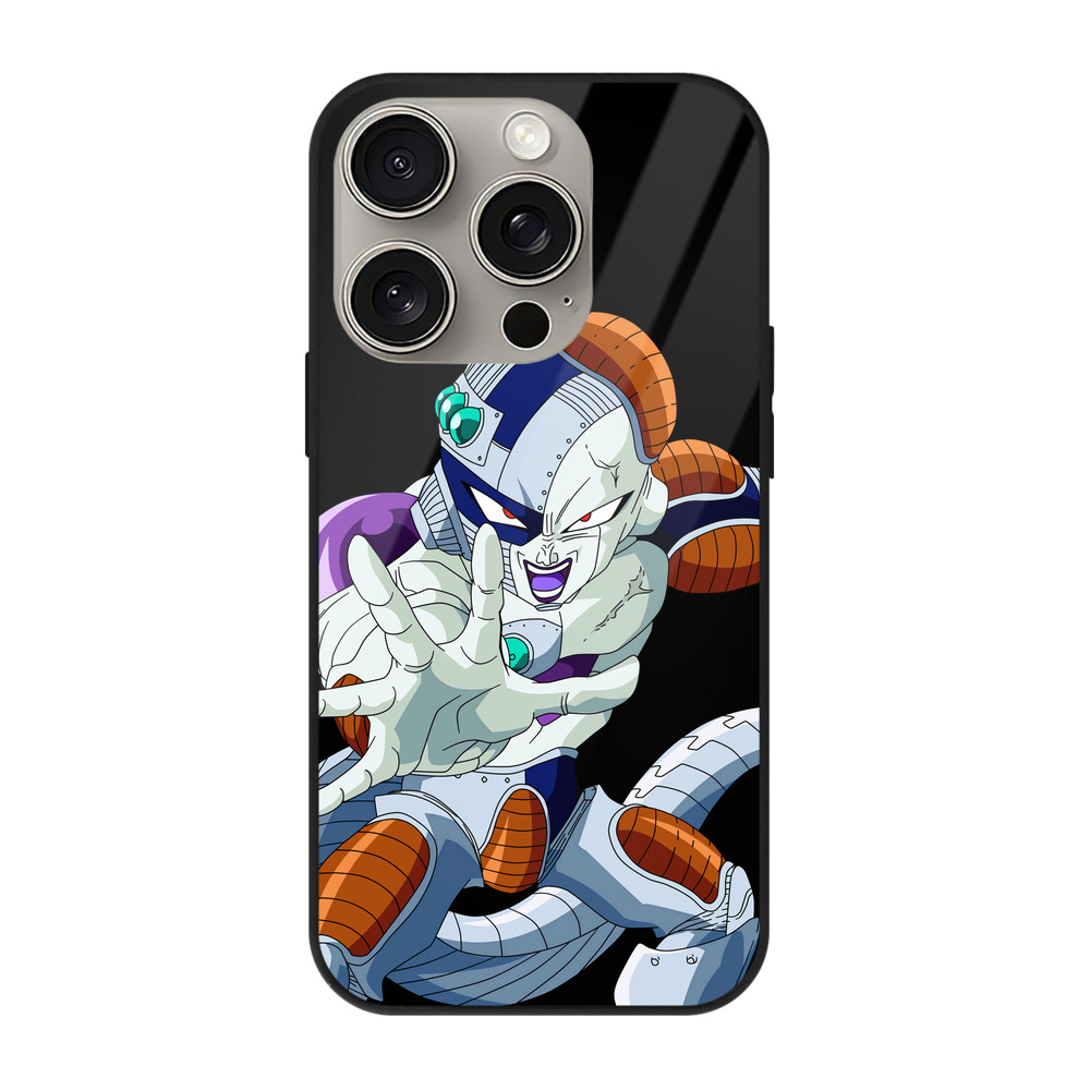 （画像用） ドラゴンボール フリーザ DRAGON BALL Frieza 【iPhone15Pro対応】スマホケース 耐衝撃＆黄変防止 背面ガラス