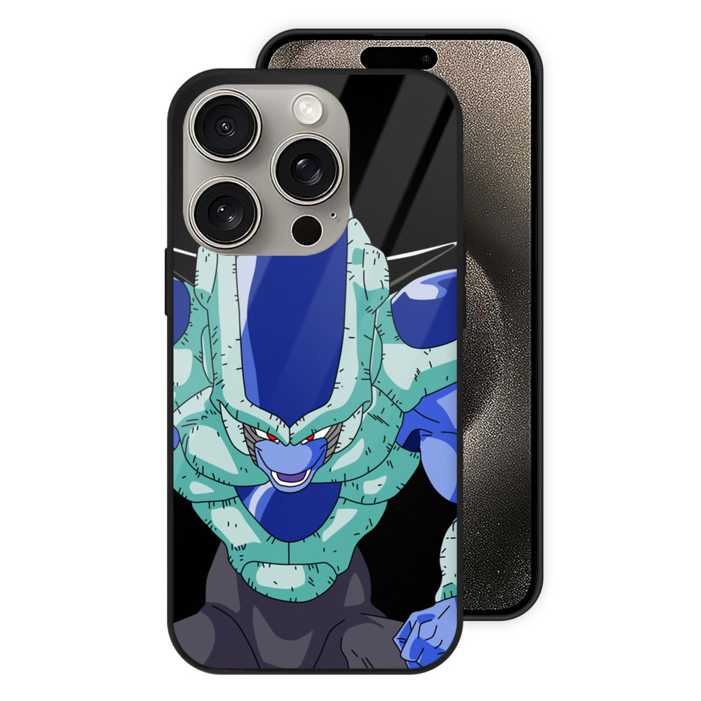 （画像用） ドラゴンボール フリーザ DRAGON BALL Frieza 【iPhone15Pro対応】スマホケース 耐衝撃＆黄変防止 背面ガラス