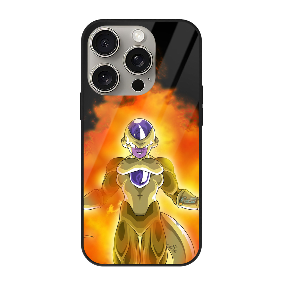 （画像用） ドラゴンボール フリーザ DRAGON BALL Frieza 【iPhone15Pro対応】スマホケース 耐衝撃＆黄変防止 背面ガラス
