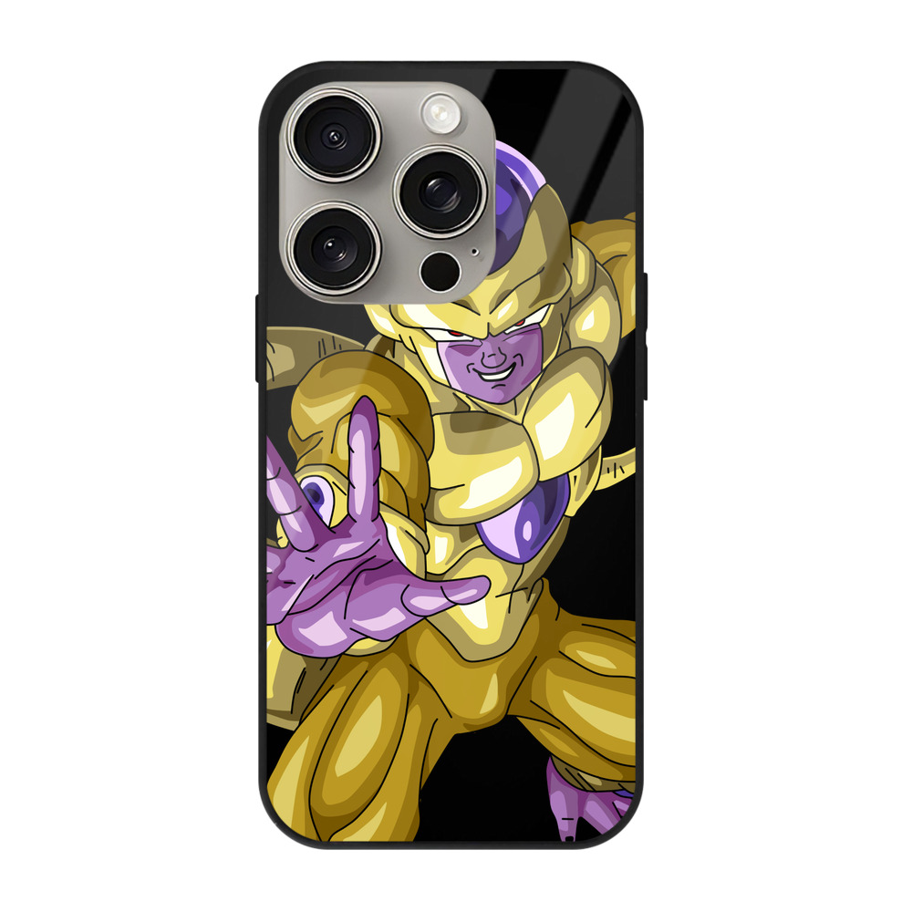 （画像用） ドラゴンボール フリーザ DRAGON BALL Frieza 【iPhone15Pro対応】スマホケース 耐衝撃＆黄変防止 背面ガラス