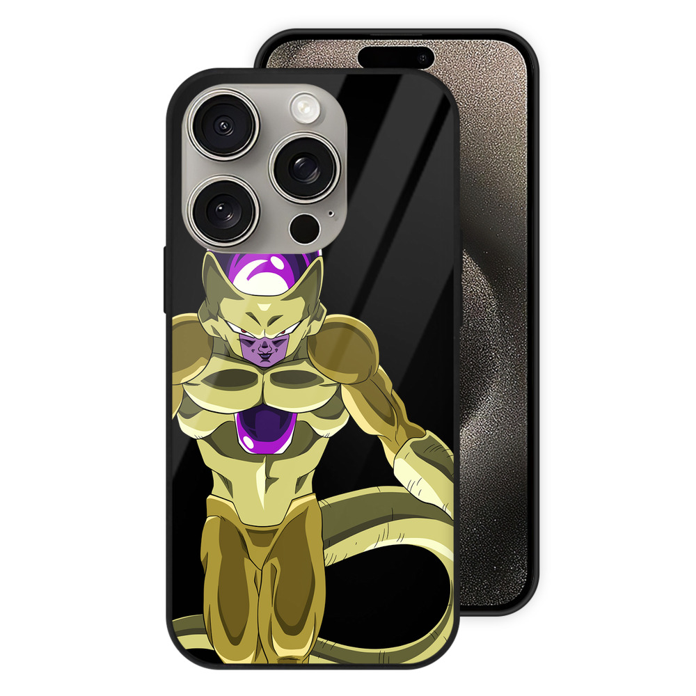 （画像用） ドラゴンボール フリーザ DRAGON BALL Frieza 【iPhone15Pro対応】スマホケース 耐衝撃＆黄変防止 背面ガラス