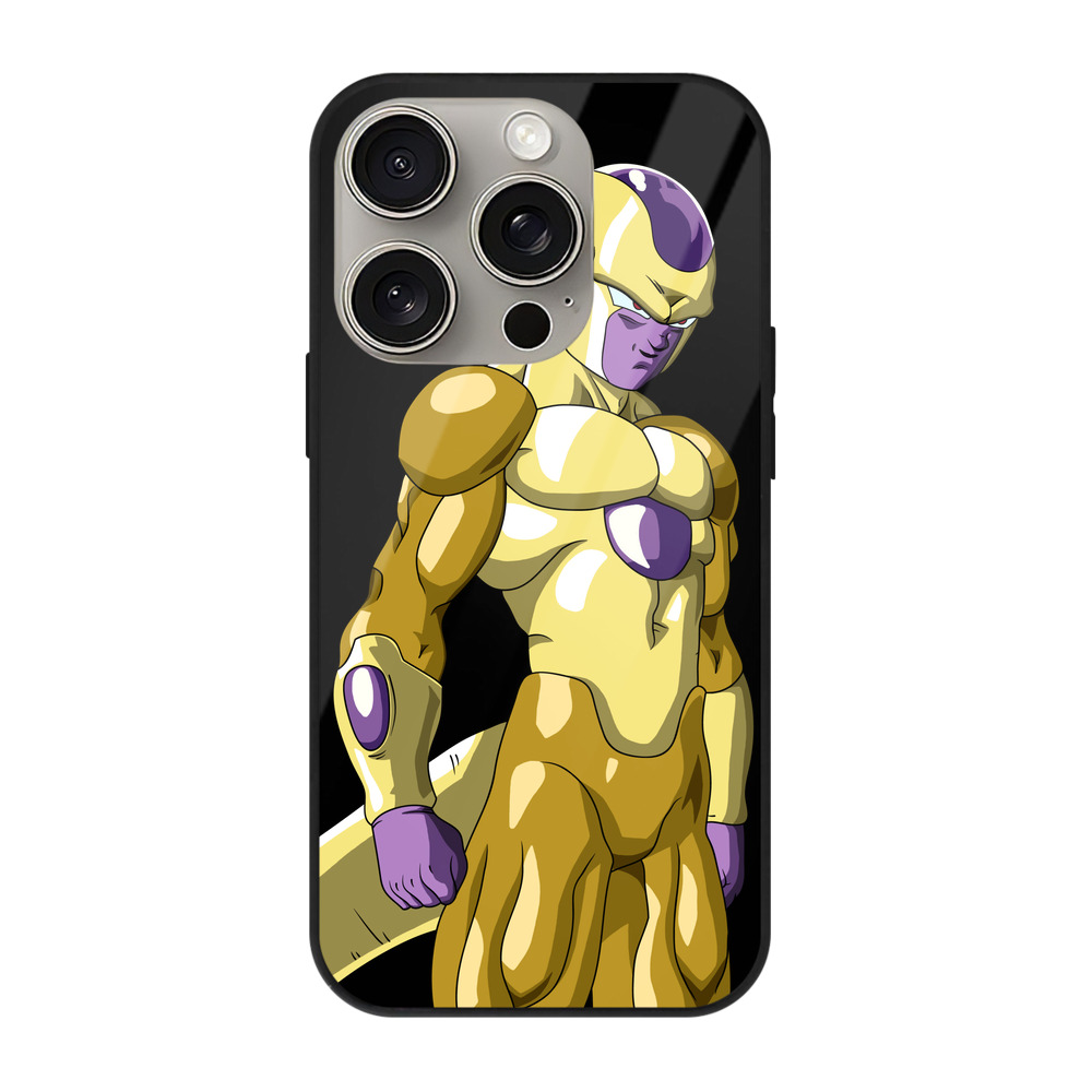 （画像用） ドラゴンボール フリーザ DRAGON BALL Frieza 【iPhone15Pro対応】スマホケース 耐衝撃＆黄変防止 背面ガラス