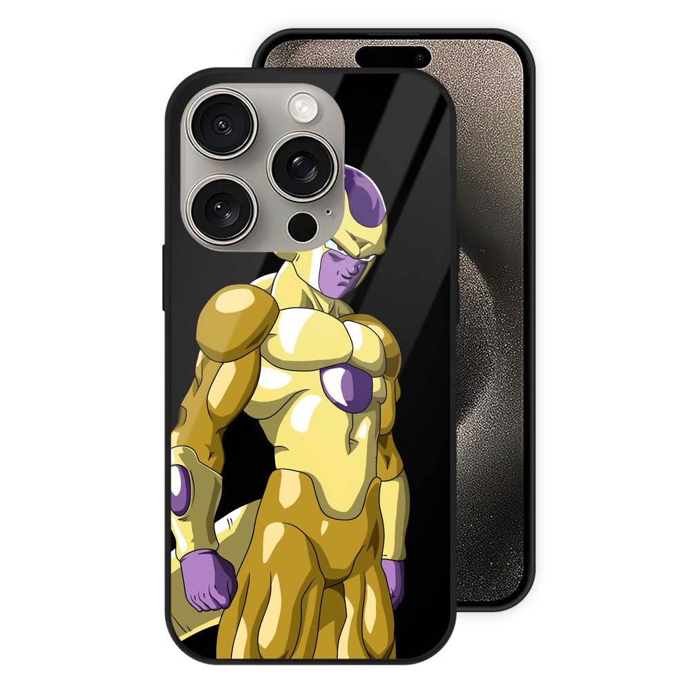 （画像用） ドラゴンボール フリーザ DRAGON BALL Frieza 【iPhone15Pro対応】スマホケース 耐衝撃＆黄変防止 背面ガラス