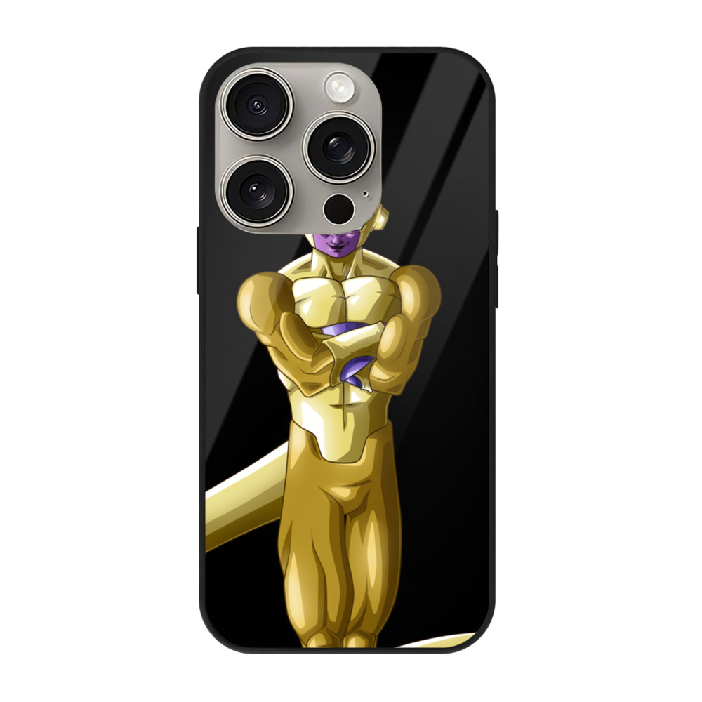 （画像用） ドラゴンボール フリーザ DRAGON BALL Frieza 【iPhone15Pro対応】スマホケース 耐衝撃＆黄変防止 背面ガラス