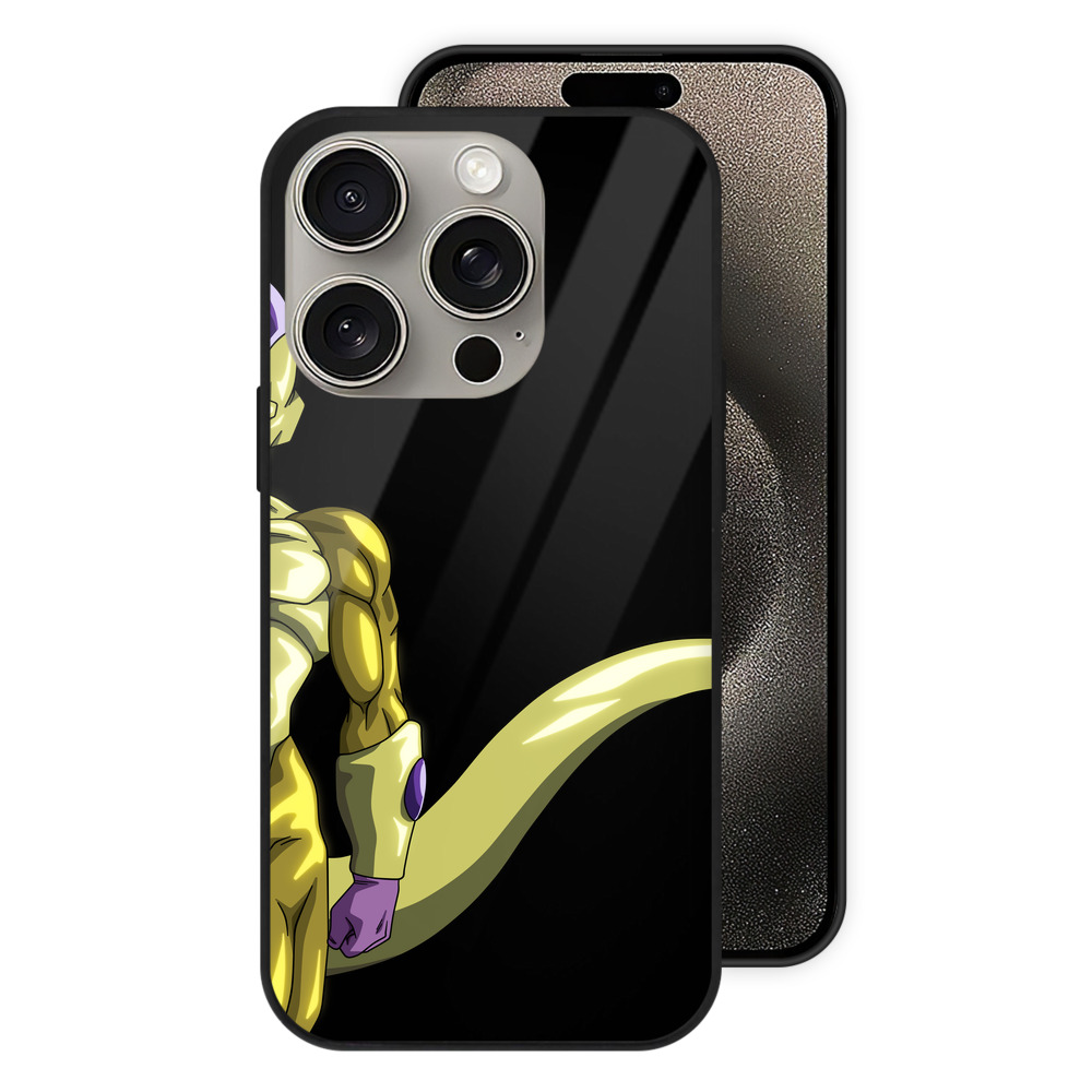 （画像用） ドラゴンボール フリーザ DRAGON BALL Frieza 【iPhone15Pro対応】スマホケース 耐衝撃＆黄変防止 背面ガラス