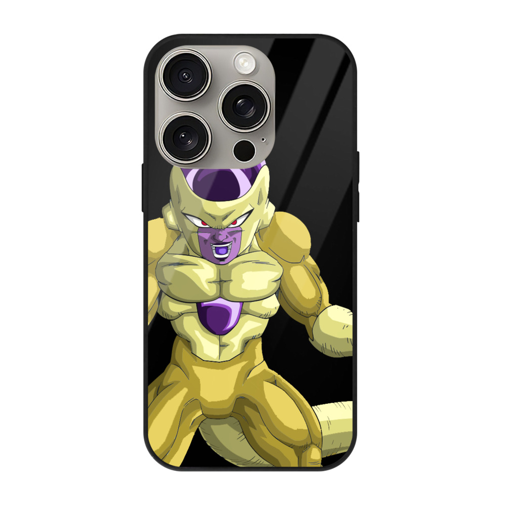 （画像用） ドラゴンボール フリーザ DRAGON BALL Frieza 【iPhone15Pro対応】スマホケース 耐衝撃＆黄変防止 背面ガラス