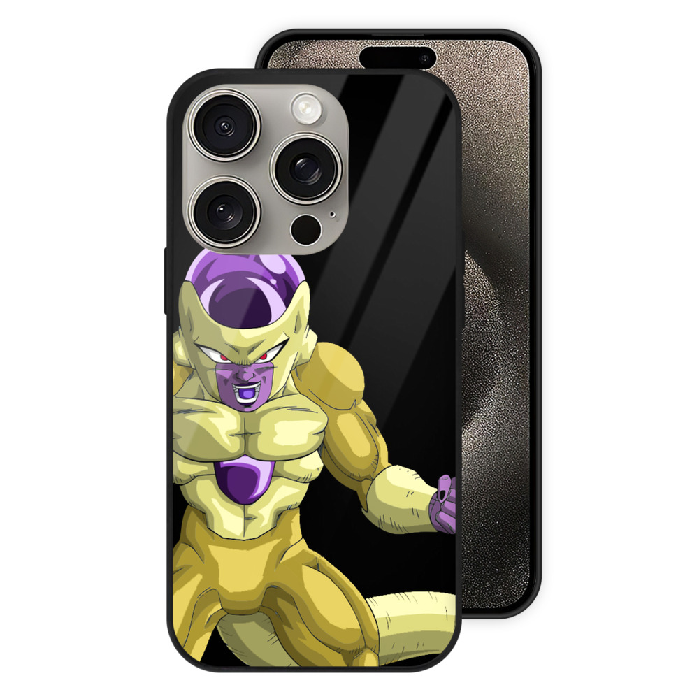 （画像用） ドラゴンボール フリーザ DRAGON BALL Frieza 【iPhone15Pro対応】スマホケース 耐衝撃＆黄変防止 背面ガラス