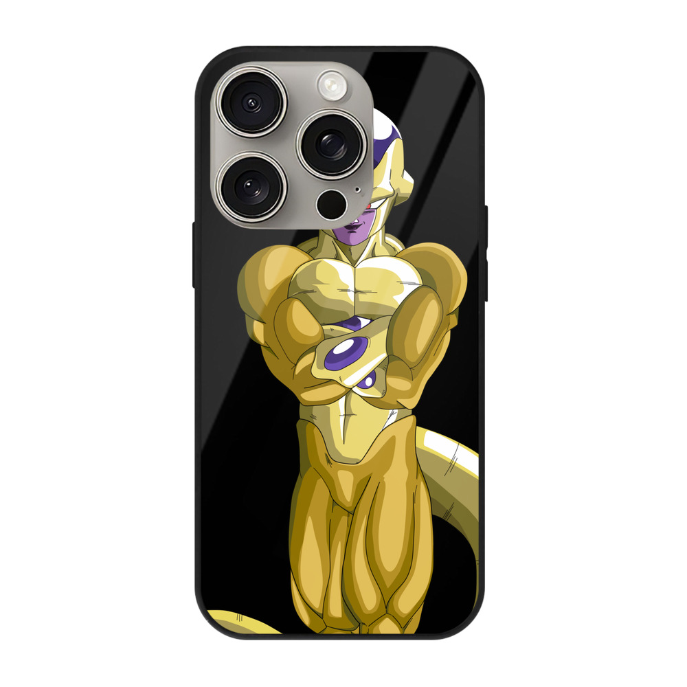 （画像用） ドラゴンボール フリーザ DRAGON BALL Frieza 【iPhone15Pro対応】スマホケース 耐衝撃＆黄変防止 背面ガラス