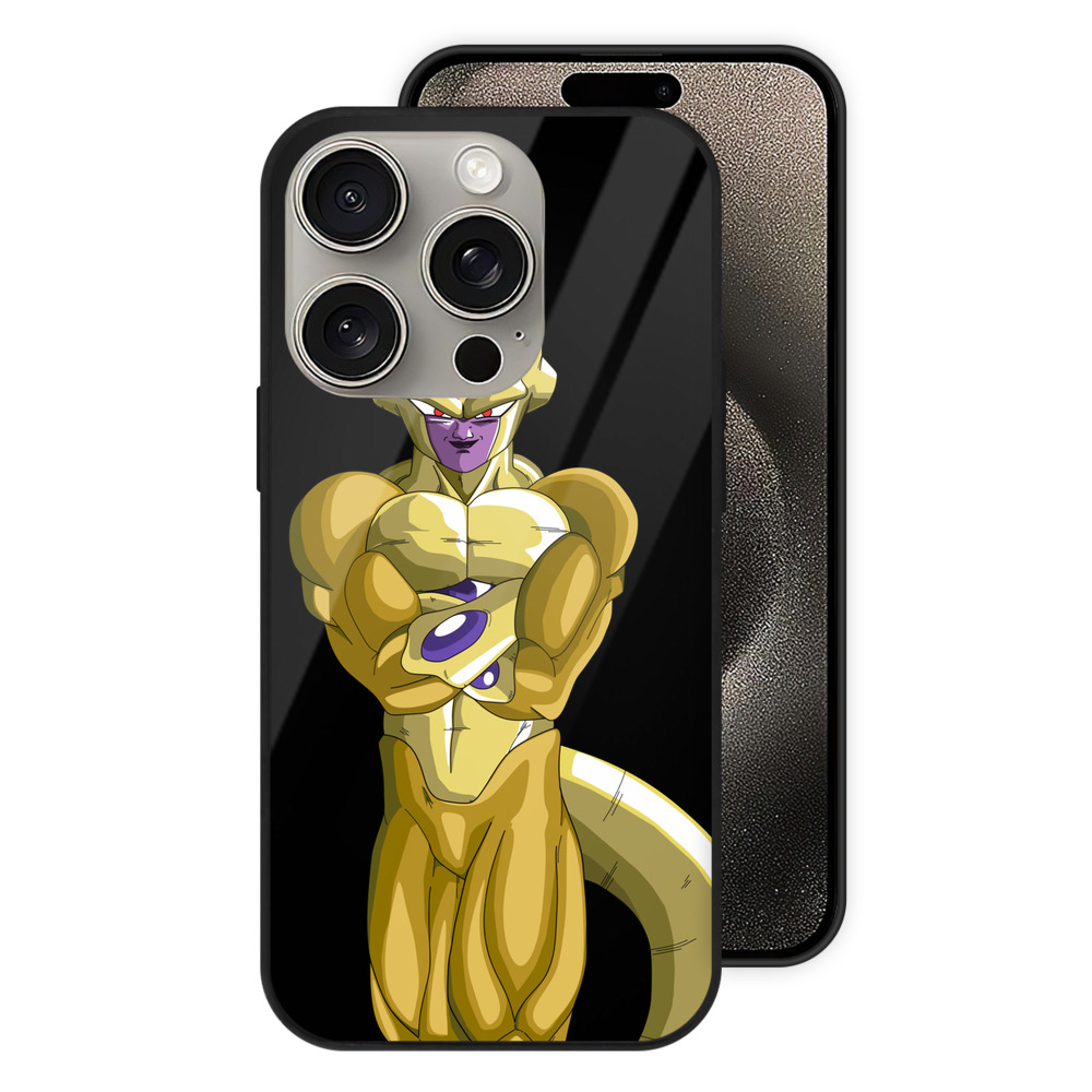 （画像用） ドラゴンボール フリーザ DRAGON BALL Frieza 【iPhone15Pro対応】スマホケース 耐衝撃＆黄変防止 背面ガラス