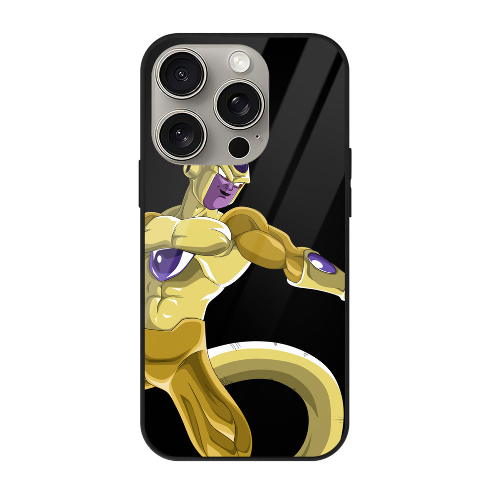 （画像用） ドラゴンボール フリーザ DRAGON BALL Frieza 【iPhone15Pro対応】スマホケース 耐衝撃＆黄変防止 背面ガラス