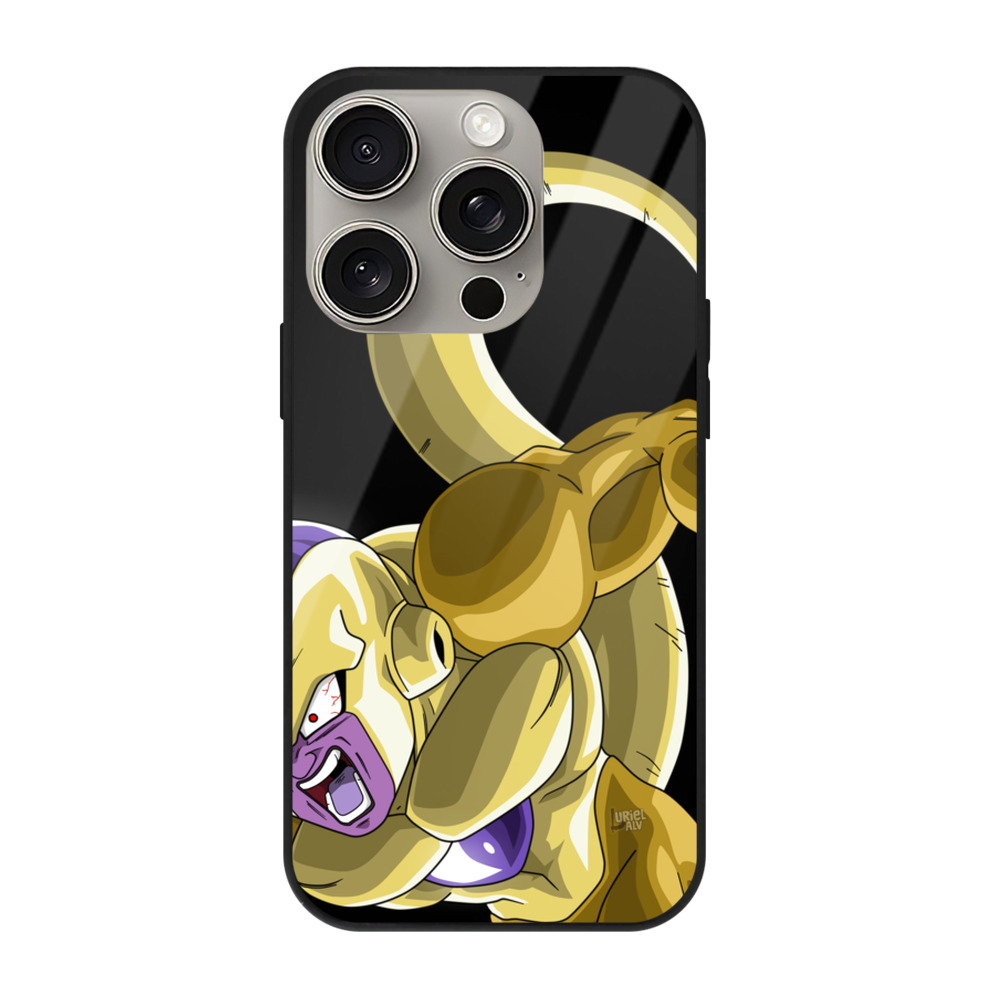 （画像用） ドラゴンボール フリーザ DRAGON BALL Frieza 【iPhone15Pro対応】スマホケース 耐衝撃＆黄変防止 背面ガラス